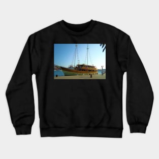 Lastavica Yacht at Trogir, Croatia Crewneck Sweatshirt